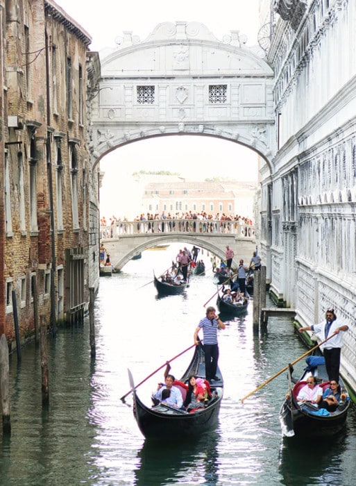 Attractions in Venice - The Bridge of Sighs