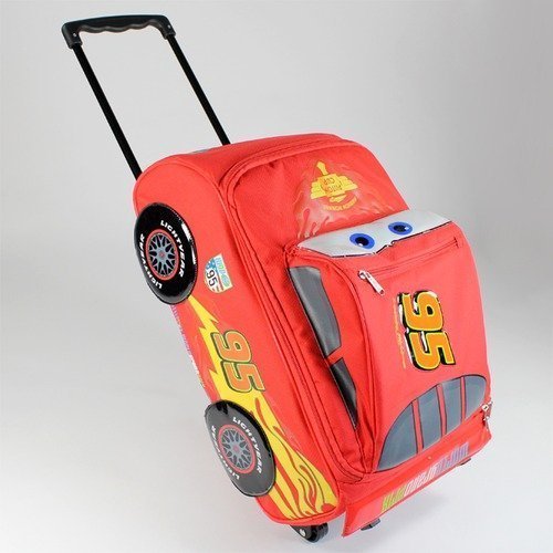 little boy suitcase Disney Pixar Cars 2 Rolling Lightning McQueen Luggage Suitcase