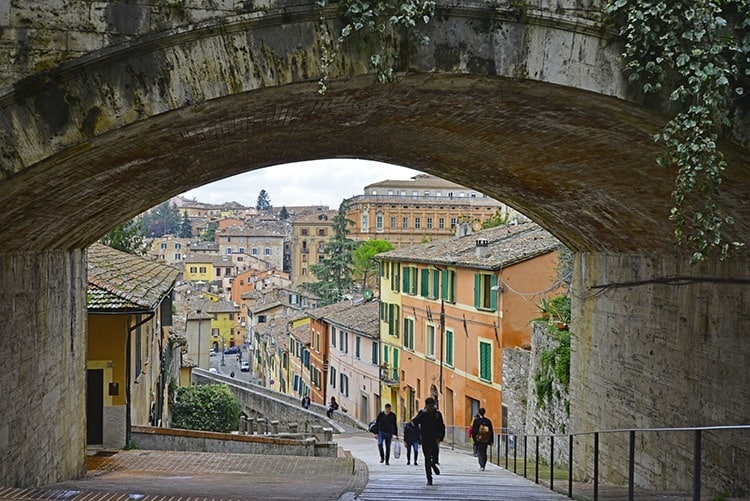 A beautiful ancient city Perugia in Italy