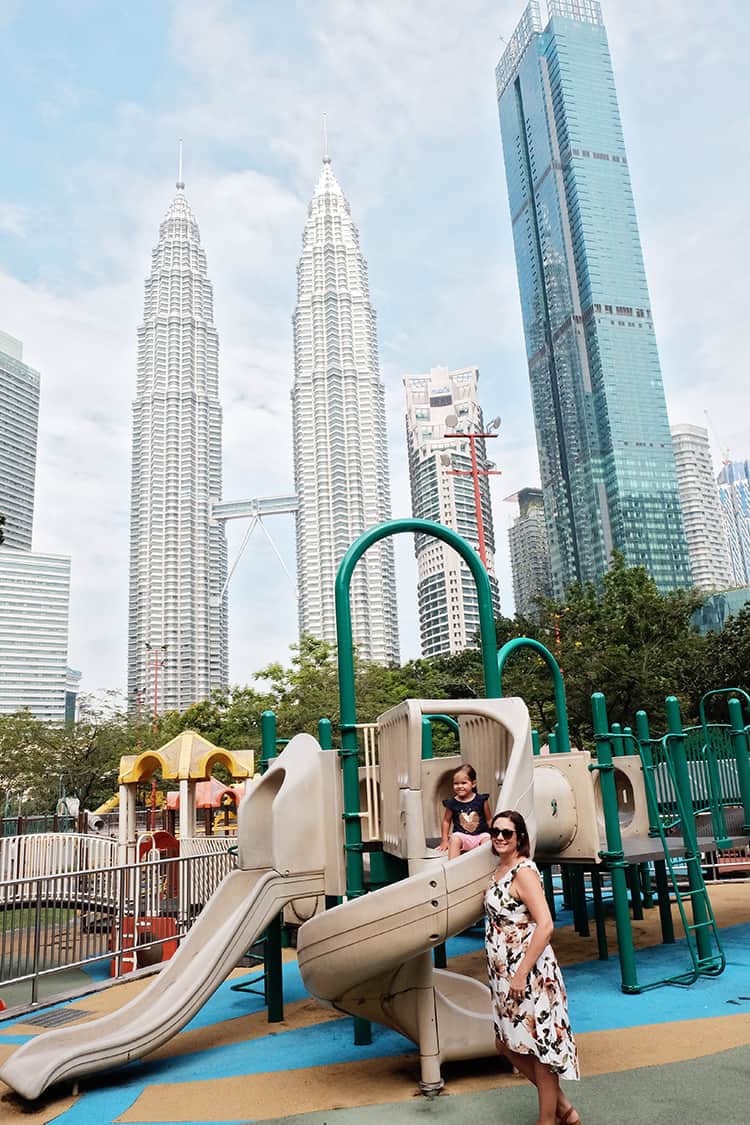 Petronas Towers Playpark in Kuala Lumpur with Kids