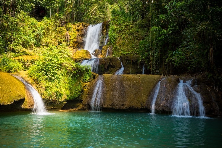 7 Fun Activities to do in the Caribbean With Kids - Waterfall in Jamaica